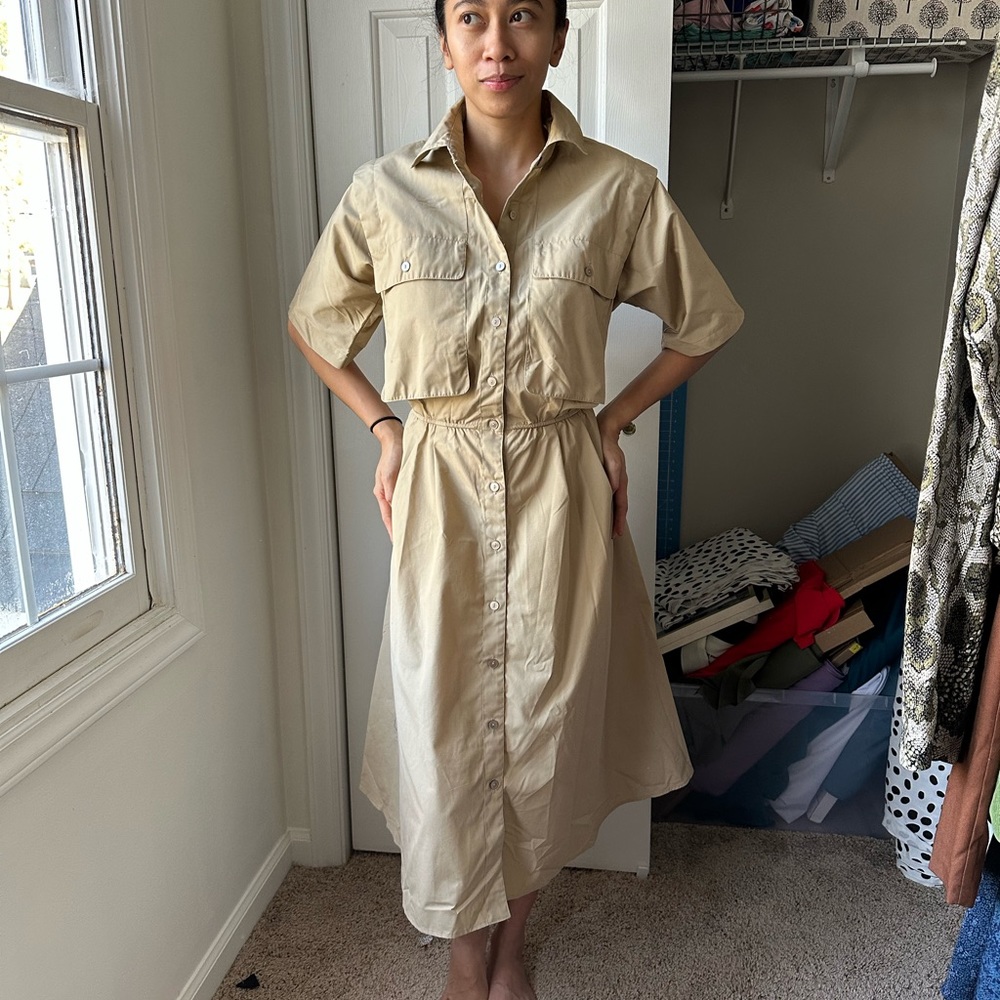 KHAKI UTILITY DRESS